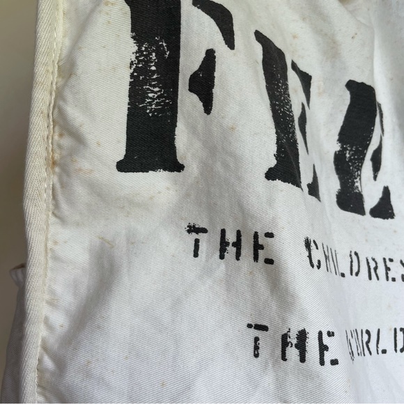 Feed Burlap Tote Bag reversible With Canvas Straps - Picture 9 of 16